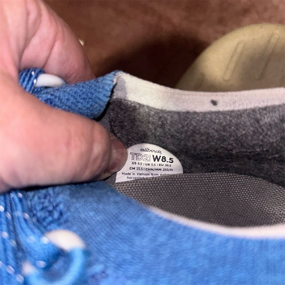 Allbirds Tree Dasher 2 Women's Blue Running Shoes Size 8.5 - Picture 7 of 8